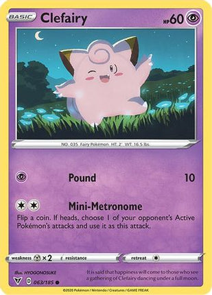 Clefairy - 63/185 [SWSH04: Vivid Voltage] Reverse Holofoil