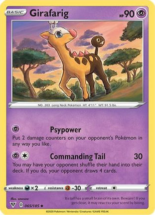 Girafarig - 65/185 [SWSH04: Vivid Voltage] Reverse Holofoil