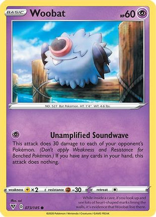 Woobat - 73/185 [SWSH04: Vivid Voltage] Reverse Holofoil