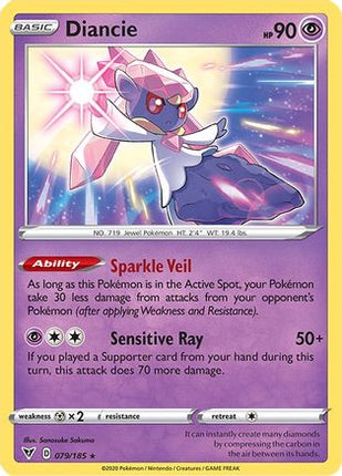 Diancie - 79/185 [SWSH04: Vivid Voltage] Holofoil
