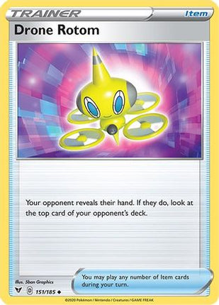 Drone Rotom - 151/185 [SWSH04: Vivid Voltage]