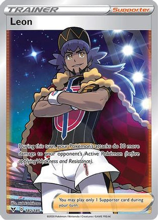 Leon (Full Art) - 182/185 [SWSH04: Vivid Voltage] Holofoil