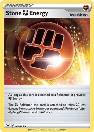 Stone Fighting Energy - 164/185 [SWSH04: Vivid Voltage] Reverse Holofoil
