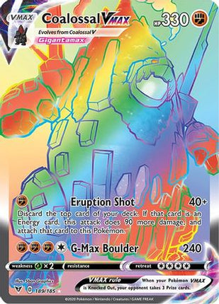 Coalossal VMAX (Secret) - 189/185 [SWSH04: Vivid Voltage] Holofoil