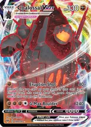 Coalossal VMAX - 99/185 [SWSH04: Vivid Voltage] Holofoil
