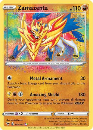 Zamazenta - 102/185 [SWSH04: Vivid Voltage] Holofoil