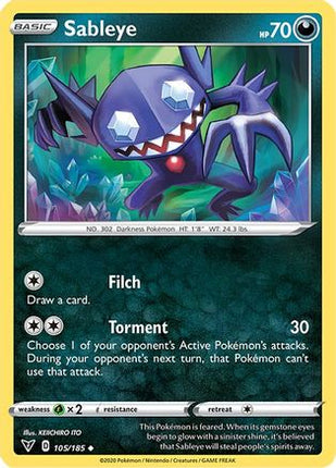 Sableye - 105/185 [SWSH04: Vivid Voltage]