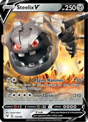 Steelix V - 115/185 [SWSH04: Vivid Voltage] Holofoil
