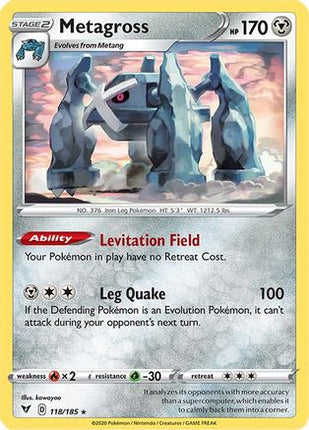 Metagross - 118/185 [SWSH04: Vivid Voltage] Reverse Holofoil