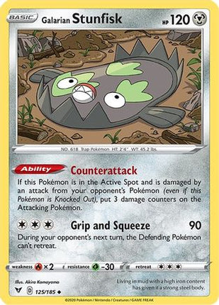 Galarian Stunfisk - 125/185 [SWSH04: Vivid Voltage]