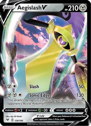Aegislash V - 126/185 [SWSH04: Vivid Voltage] Holofoil