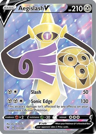 Aegislash V (Full Art) - 177/185 [SWSH04: Vivid Voltage] Holofoil