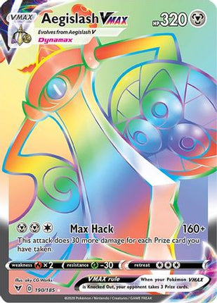 Aegislash VMAX (Secret) - 190/185 [SWSH04: Vivid Voltage] Holofoil
