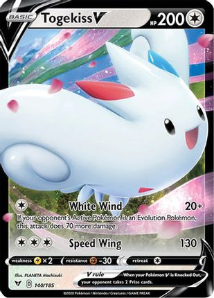 Togekiss V - 140/185 [SWSH04: Vivid Voltage] Holofoil