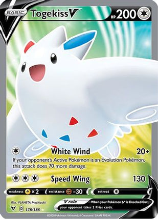 Togekiss V (Full Art) - 178/185 [SWSH04: Vivid Voltage] Holofoil
