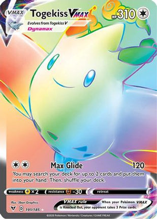 Togekiss VMAX (Secret) - 191/185 [SWSH04: Vivid Voltage] Holofoil