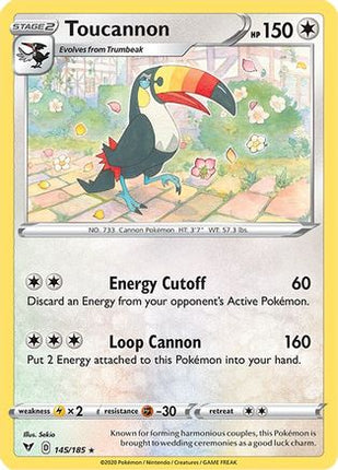 Toucannon - 145/185 [SWSH04: Vivid Voltage]