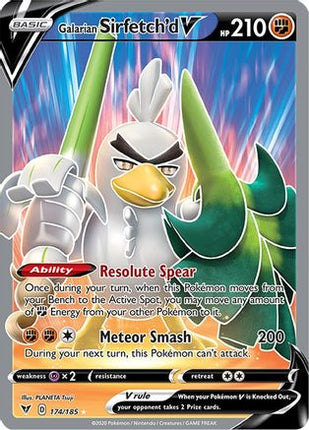 Galarian Sirfetch'd V (Full Art) - 174/185 [SWSH04: Vivid Voltage] Holofoil