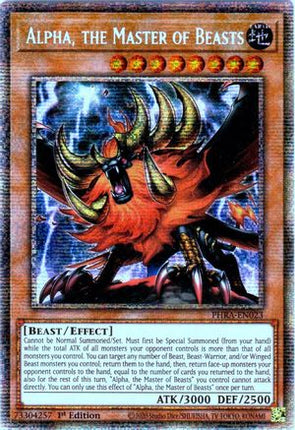 Alpha, the Master of Beasts (Starlight Rare)  [PHRA-EN023] 1st Edition