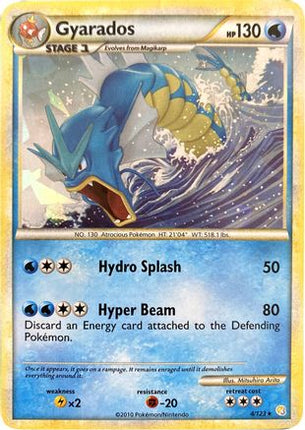 Gyarados - 4/123 (Cracked Ice Holo) [Miscellaneous Cards & Products] Holofoil