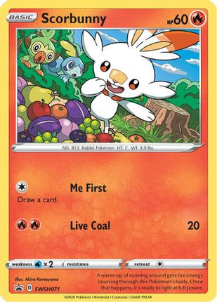 Scorbunny - SWSH071 - SWSH071/null [SWSH: Sword & Shield Promo Cards] Holofoil