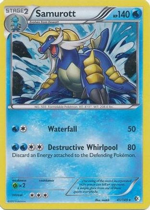 Samurott - 41/149 (Cosmos Holo) [Blister Exclusives] Holofoil