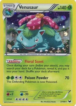 Venusaur - 3/108 (Cosmos Holo) [Blister Exclusives] Holofoil