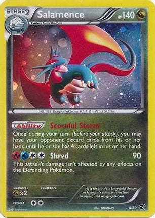 Salamence - 8/20 (Cosmos Holo) [Blister Exclusives] Holofoil