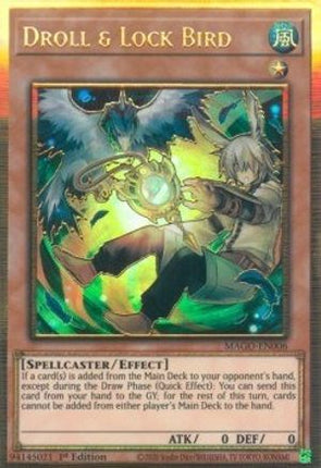 Droll & Lock Bird (Premium Gold Rare) [MAGO-EN006] 1st Edition
