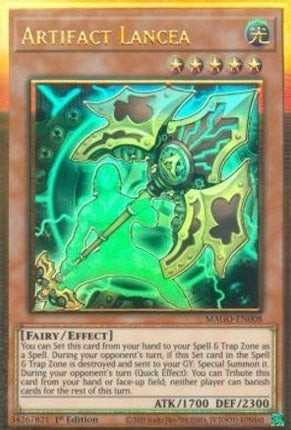Artifact Lancea (Premium Gold Rare) [MAGO-EN008] 1st Edition