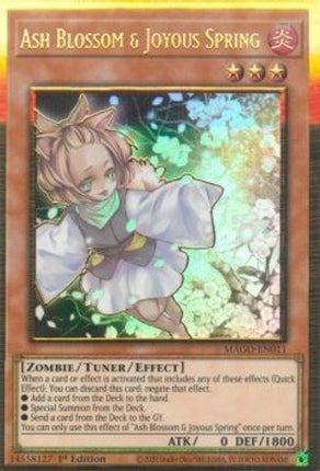 Ash Blossom & Joyous Spring (Premium Gold Rare) [MAGO-EN011] 1st Edition