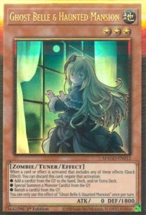 Ghost Belle & Haunted Mansion (Alternate Art) (Premium Gold Rare) [MAGO-EN012] 1st Edition