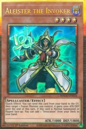 Aleister the Invoker (Alternate Art) (Premium Gold Rare) [MAGO-EN016] 1st Edition