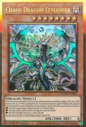 Chaos Dragon Levianeer (Premium Gold Rare) [MAGO-EN017] 1st Edition