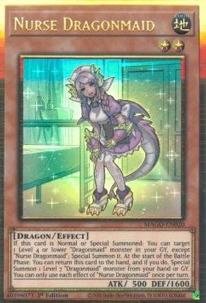 Nurse Dragonmaid (Premium Gold Rare) [MAGO-EN020] 1st Edition