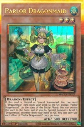 Parlor Dragonmaid (Premium Gold Rare) [MAGO-EN023] 1st Edition