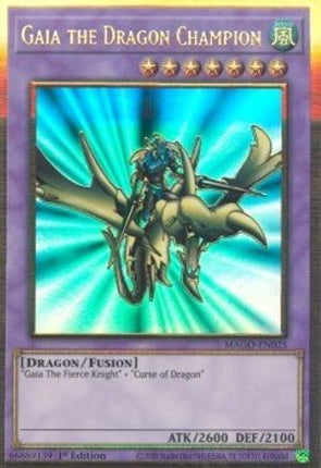 Gaia the Dragon Champion (Premium Gold Rare) [MAGO-EN025] 1st Edition