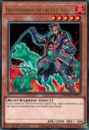 Brotherhood of the Fire Fist - Coyote (Rare) [MAGO-EN072] 1st Edition