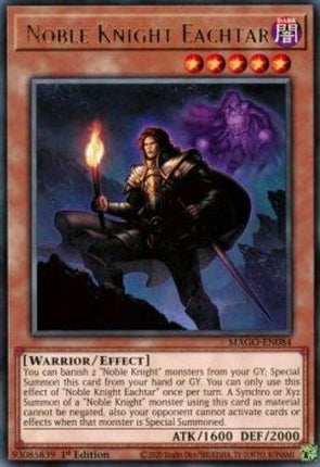 Noble Knight Eachtar (Rare) [MAGO-EN084] 1st Edition