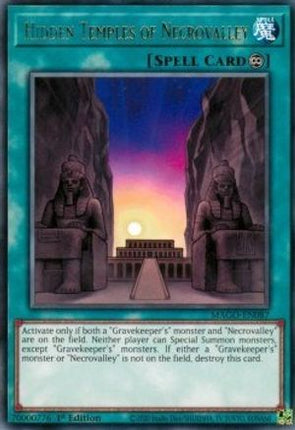 Hidden Temples of Necrovalley (Rare) [MAGO-EN087] 1st Edition