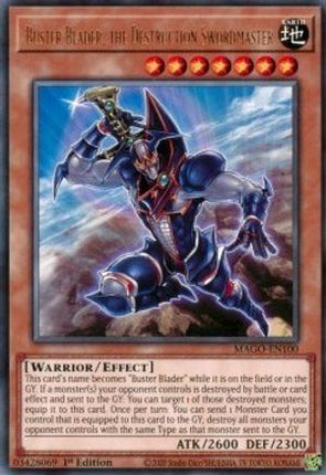 Buster Blader, the Destruction Swordmaster (Rare) [MAGO-EN100] 1st Edition