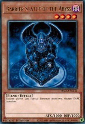 Barrier Statue of the Abyss (Rare) [MAGO-EN111] 1st Edition
