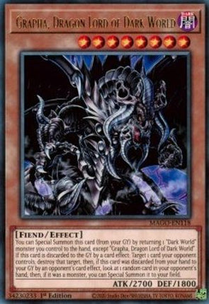 Grapha, Dragon Lord of Dark World (Rare) [MAGO-EN118] 1st Edition