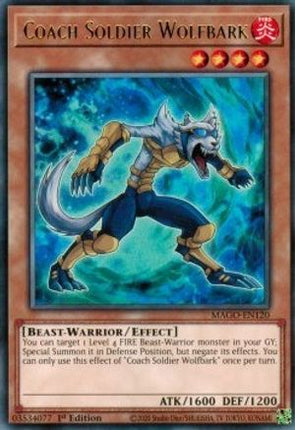 Coach Soldier Wolfbark (Rare) [MAGO-EN120] 1st Edition