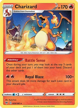 Charizard - 25/185 (Cracked Ice Holo) [Deck Exclusives] Holofoil