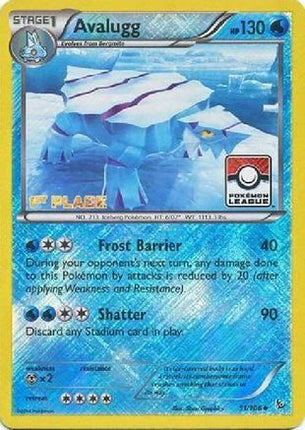 Avalugg - 31/106 (Pokemon League) [1st Place] [League & Championship Cards] Reverse Holofoil