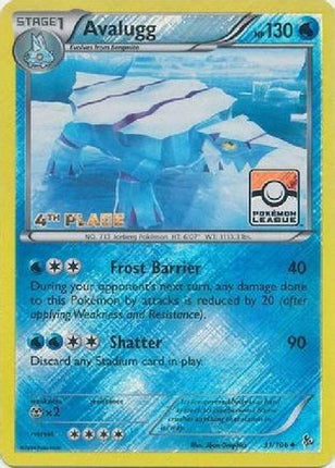 Avalugg - 31/106 (Pokemon League) [4th Place] [League & Championship Cards] Reverse Holofoil