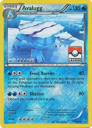 Avalugg - 31/106 (Pokemon League) [2nd Place] [League & Championship Cards] Reverse Holofoil