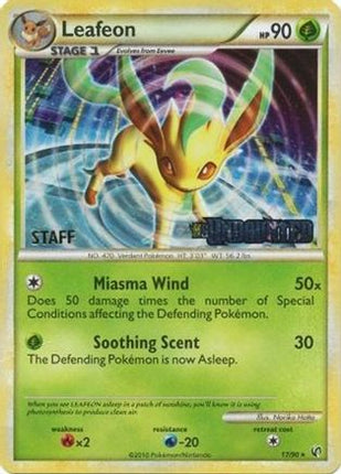 Leafeon - 17/90 (Prerelease) [Staff] [Nintendo Promos] Holofoil