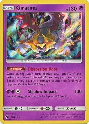Giratina - 97/214 (Cosmos Holo) [Blister Exclusives] Holofoil